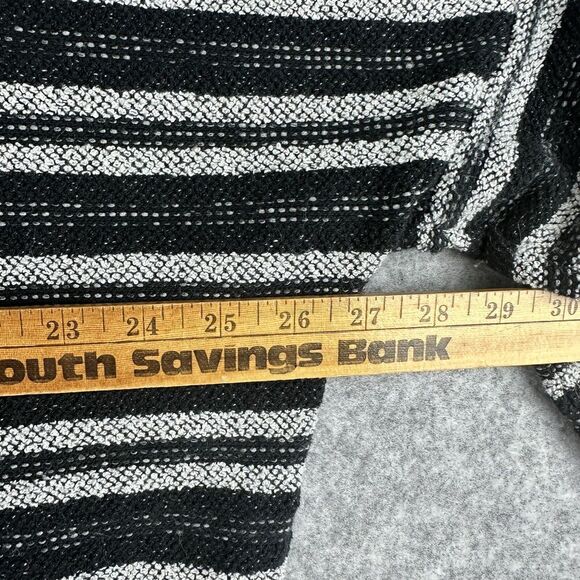 Madewell Open Cardigan Sweater Womens M/L Striped Upbeat Oversized Pockets Light - Picture 9 of 13